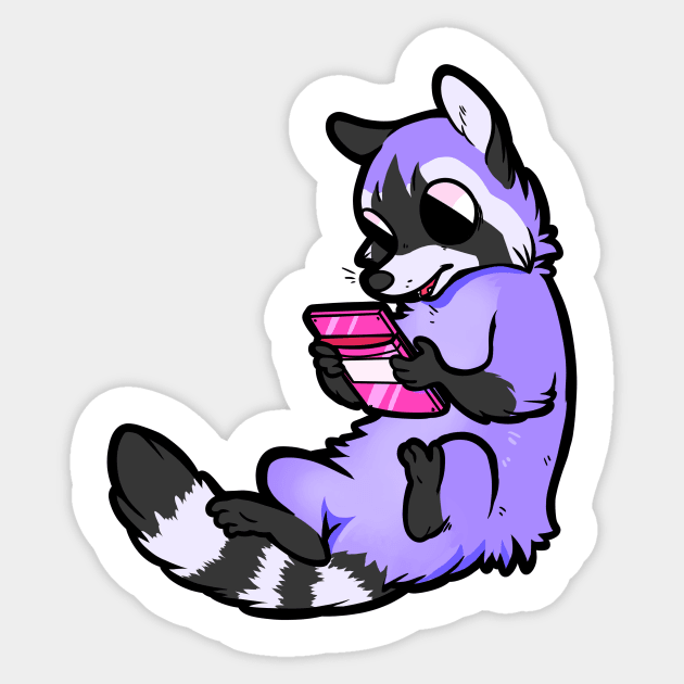 Rad Raccoon Sticker by arkay9